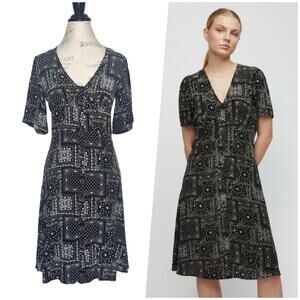 JUST Female | Women | Miracle Bandana Button Front Midi Shirt Dress | Small